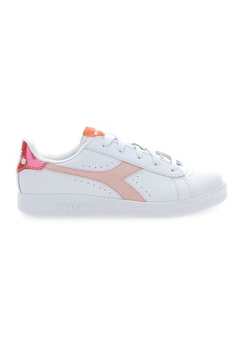 Diadora Game P Jr Bambina Bianco In Materiale Sintetico Con Chiusura Stringata