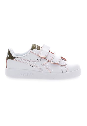 Diadora Game P Smash Bambino Bianco In Materiale Sintetico Con Chiusura In Velcro