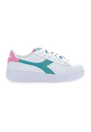 Diadora Game Step Wonderland Jr Donna Bianco In Materiale Sintetico Con Chiusura Stringata