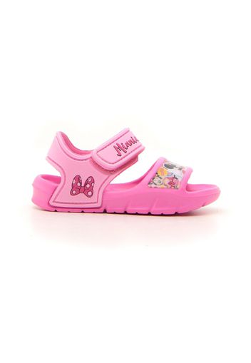 Disney Sandali Bambina Rosa In Materiale Sintetico Con Chiusura In Velcro