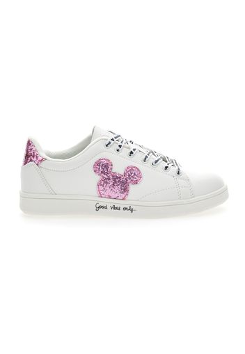 Disney Sneakers Bambina Bianco In Materiale Sintetico Con Chiusura Stringata