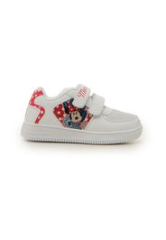 Disney Sneakers Bambina Bianco In Materiale Sintetico/materie Tessili Con Chiusura In Velcro