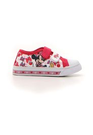 Disney Sneakers Bambina Rosso In Materie Tessili Con Chiusura In Velcro