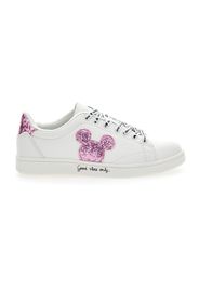 Disney Sneakers Bambina Bianco In Materiale Sintetico Con Chiusura Stringata