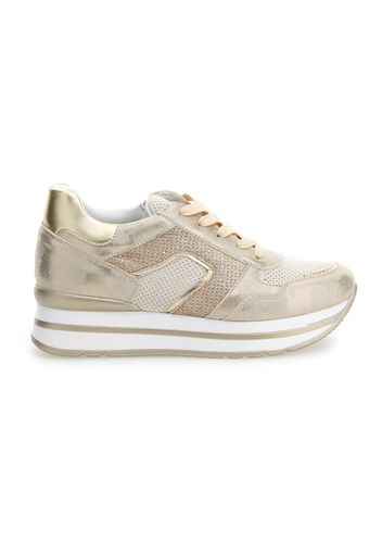 Energy Sneakers Donna Oro In Materiale Sintetico/materie Tessili Con Chiusura Stringata