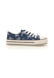 Energy Sneakers Bambina Blu In Materie Tessili Con Chiusura Stringata