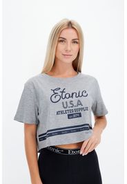 Etonic T-shirt Donna Grigio In Con Chiusura Con