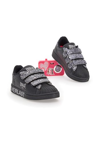 Everlast Sneakers Bambina Nero In Materiale Sintetico Con Chiusura In Velcro