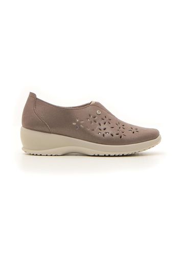 Fly Flot Mocassini Donna Beige In Materie Tessili