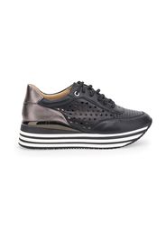 Gavi Sneakers Donna Nero In Materiale Sintetico Con Chiusura Stringata