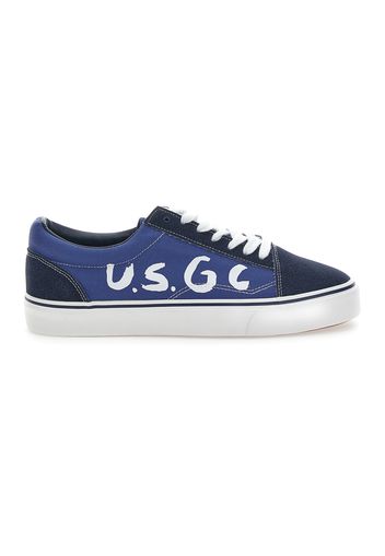 Golf Club Sneakers Uomo Blu In Materie Tessili Con Chiusura Stringata