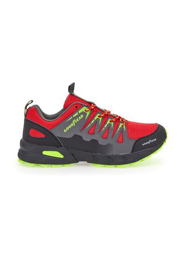 Goodyear Scarpe Da Trekking Uomo Rosso In Materiale Sintetico/materie Tessili Con Chiusura Stringata