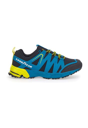 Goodyear Scarpe Da Trekking Uomo Blu In Materiale Sintetico/materie Tessili Con Chiusura Stringata