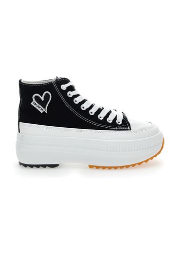 Grazie Sneakers Donna Nero In Materiale Sintetico Con Chiusura Stringata