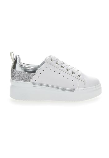 Grazie Sneakers Donna Argento In Materiale Sintetico Con Chiusura Stringata