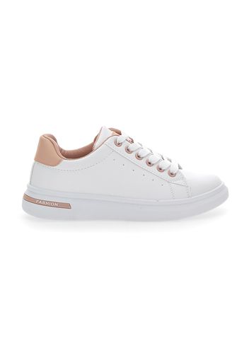 Grazie Sneakers Donna Bianco In Materiale Sintetico Con Chiusura Stringata