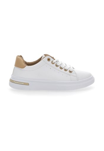 Grazie Sneakers Donna Bianco In Materiale Sintetico Con Chiusura Stringata