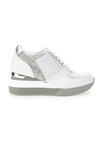 Grazie Sneakers Donna Argento In Materiale Sintetico Con Chiusura Stringata