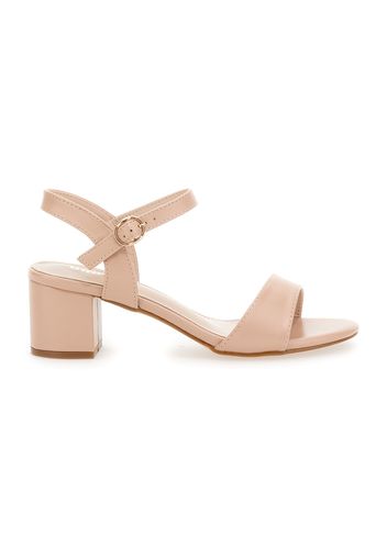 Grazie Sandali Donna Beige In Materiale Sintetico Con Chiusura Con Cinturino