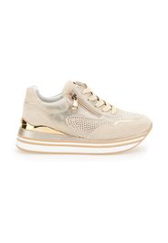 Inblu Sneakers Donna Oro In Materie Tessili/materiale Sintetico Con Chiusura Stringata