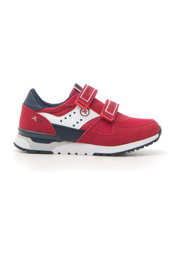 Johes Land Sneakers Bambino Rosso In Materie Tessili/materiale Sintetico Con Chiusura In Velcro