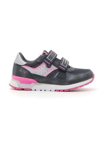 Johes Land Sneakers Bambina Grigio In Materie Tessili/materiale Sintetico Con Chiusura In Velcro