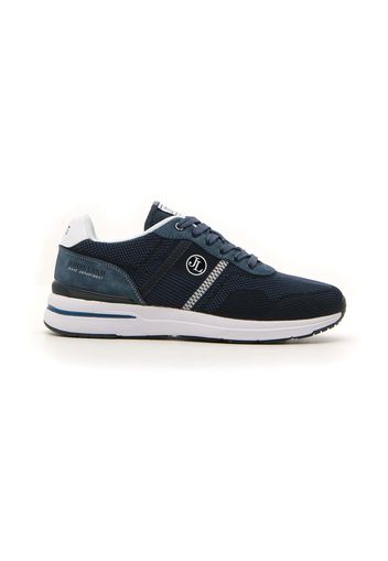 Johes Land Sneakers Uomo Blu In Materie Tessili/materiale Sintetico Con Chiusura Stringata