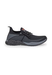 Johes Land Sneakers Uomo Nero In Materie Tessili Con Chiusura Stringata