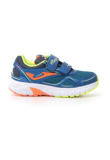 Joma Scarpe Da Running Bambino Blu In Materiale Sintetico/materie Tessili Con Chiusura In Velcro