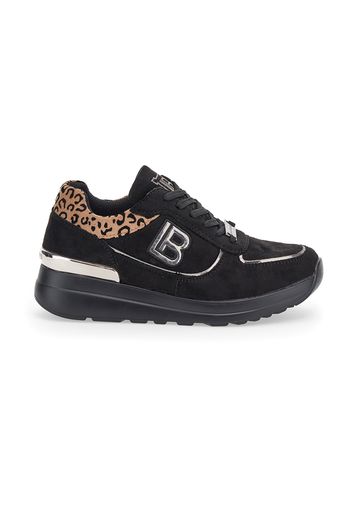 Laura Biagiotti Sneakers Donna Nero In Materiale Sintetico/materie Tessili Con Chiusura Stringata