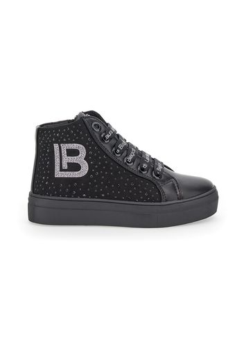 Laura Biagiotti Sneakers Bambina Nero In Materiale Sintetico/materie Tessili Con Chiusura Con Cerniera