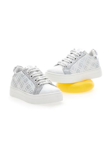 Laura Biagiotti Sneakers Bambina Argento In Materiale Sintetico Con Chiusura Con Cerniera