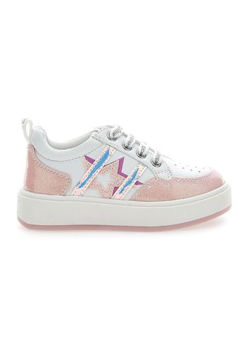 Laura Biagiotti Sneakers Bambina Bianco In Materiale Sintetico Con Chiusura Stringata