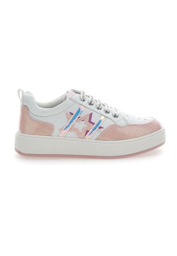 Laura Biagiotti Sneakers Bambina Bianco In Materiale Sintetico Con Chiusura Stringata