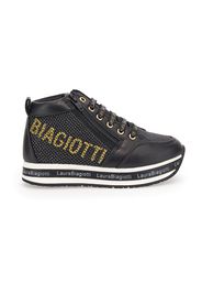 Laura Biagiotti Sneakers Bambina Nero In Materiale Sintetico/materie Tessili Con Chiusura Con Cerniera