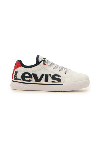 Levi's Sneakers Bambino Bianco In Materiale Sintetico/materie Tessili Con Chiusura Stringata