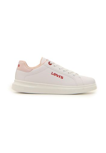 Levi's Sneakers Bambina Bianco In Materiale Sintetico Con Chiusura Stringata