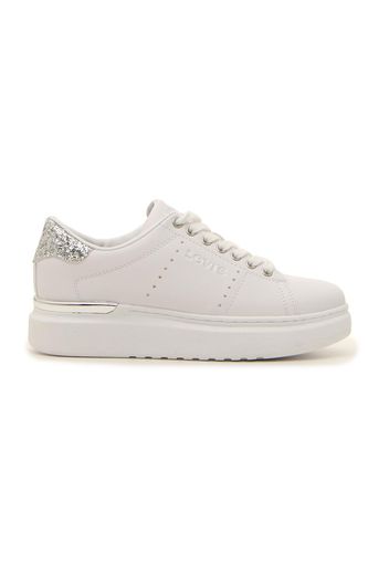 Levi's Sneakers Bambina Bianco In Materiale Sintetico Con Chiusura Stringata