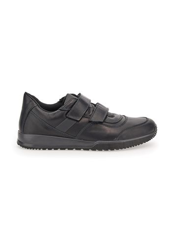 Longford Sneakers Uomo Nero In Pelle/materie Tessili Con Chiusura In Velcro