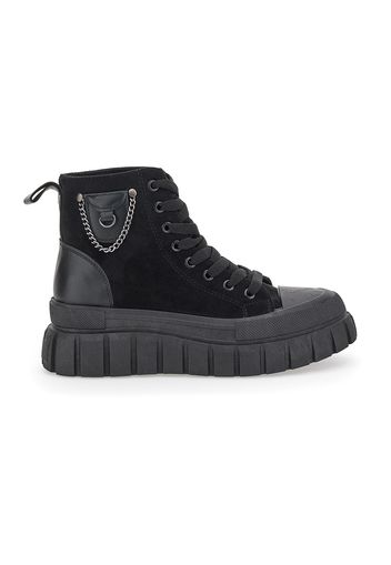 Maira Sneakers Donna Nero In Materiale Sintetico/materie Tessili Con Chiusura Stringata