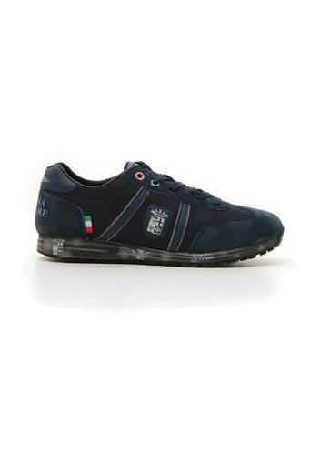 Marina Militare Sneakers Uomo Blu In Pelle/materiale Sintetico Con Chiusura Stringata