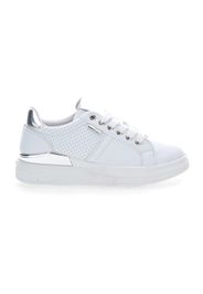 Me&me Sneakers Donna Bianco In Materiale Sintetico Con Chiusura Stringata