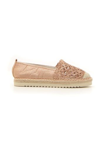 Mio Tempo Espadrillas Donna Rosa In Materie Tessili