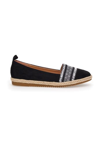 Mio Tempo Espadrillas Donna Nero In Materie Tessili