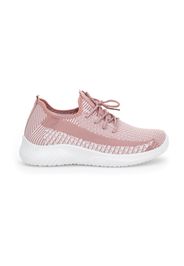 Mio Tempo Sneakers Donna Rosa In Materie Tessili Con Chiusura Stringata