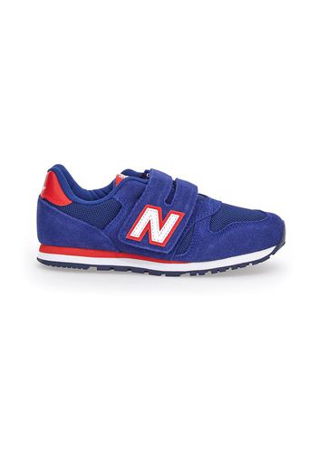 New Balance 373snw Bambino Blu In Materie Tessili Con Chiusura In Velcro