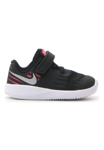 Nike 7256 004 Bambina Nero In Pelle/materie Tessili Con Chiusura In Velcro