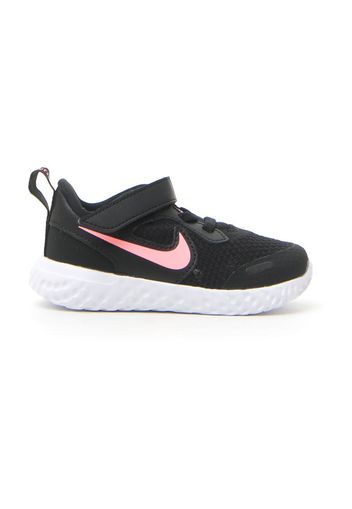 Nike Revolution 5 (tdv) Bambina Nero In Pelle/materiale Sintetico Con Chiusura In Velcro