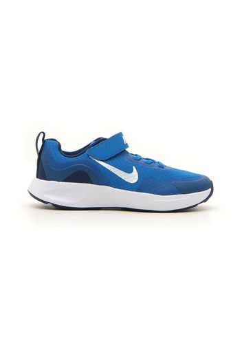 Nike Wearallday Bambino Blu In Materiale Sintetico/materie Tessili Con Chiusura In Velcro