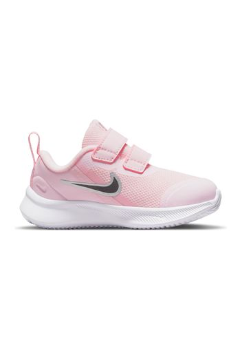 Nike Start Runner 3 Bambina Rosa In Materiale Sintetico/materie Tessili Con Chiusura In Velcro